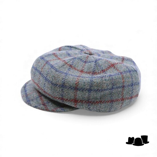 alfonso deste ballonpet krizia wol mix check zeegroen