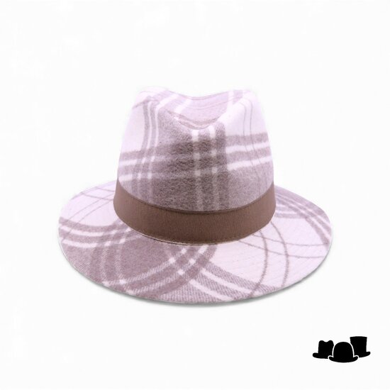 jos van dijck fedora 62 wolmix check ivory taupe