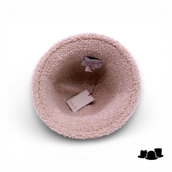 bedacht bonthoed aldor faux shearling en faux leder bruin