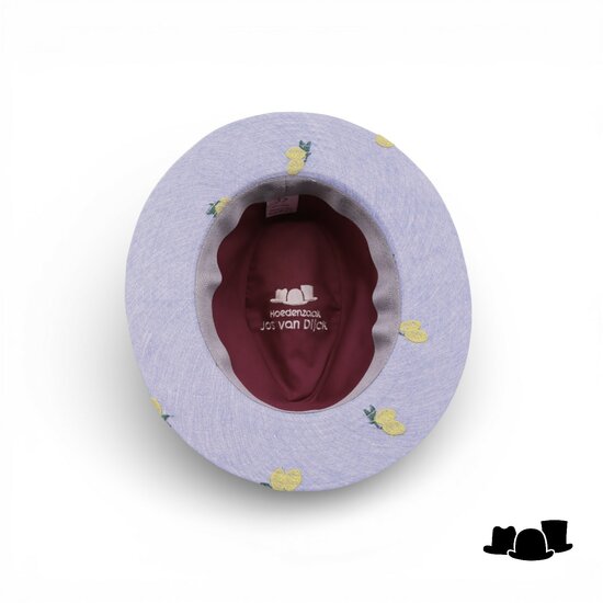 jos van dijck fedora 62 linnen positano blauw