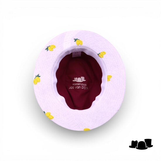 jos van dijck fedora 62 linnen positano white