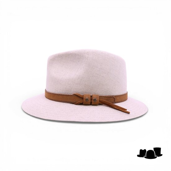 jos van dijck fedora 62 linnen salt pepper en leer