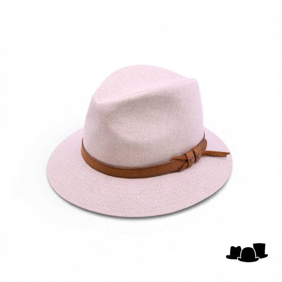 jos van dijck fedora 62 linnen salt pepper en leer