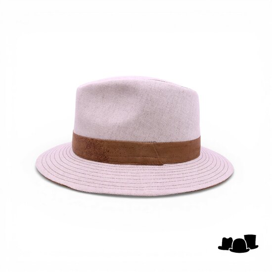 jos van dijck fedora 62 linnen salt pepper en brown