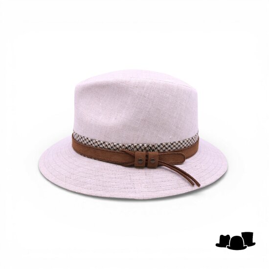 jos van dijck fedora 62 linnen salt and pepper pdp en leer