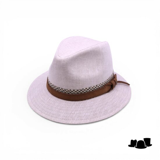 jos van dijck fedora 62 linnen salt and pepper pdp en leer