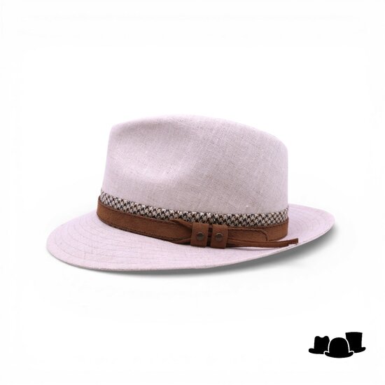 jos van dijck fedora 62 linnen salt and pepper pdp en leer