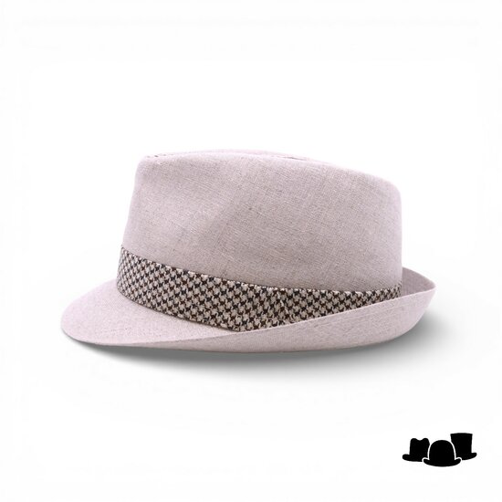 jos van dijck trilby linnen salt and pepper contrast pdp