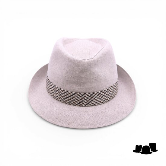 jos van dijck trilby linnen salt and pepper contrast pdp
