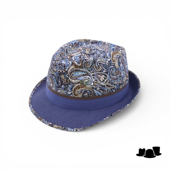 jos van dijck trilby katoen fantasy blauw