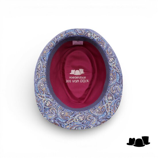 jos van dijck trilby katoen fantasy blauw