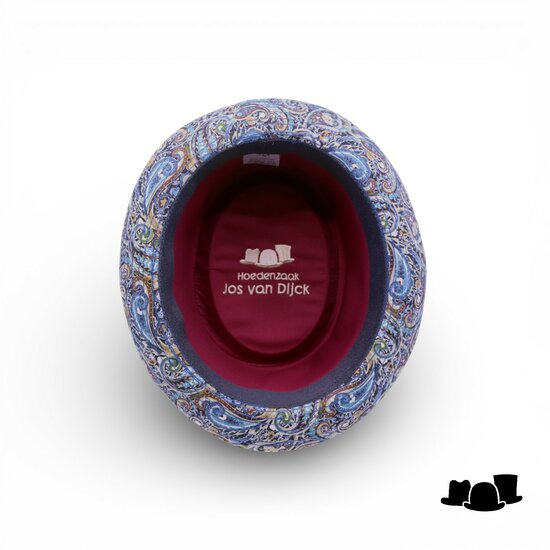 jos van dijck pork pie katoen fantasy blauw
