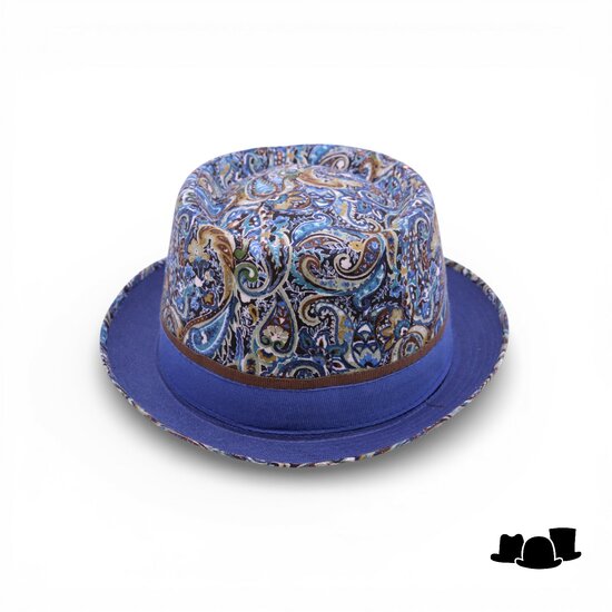 jos van dijck pork pie katoen fantasy blauw