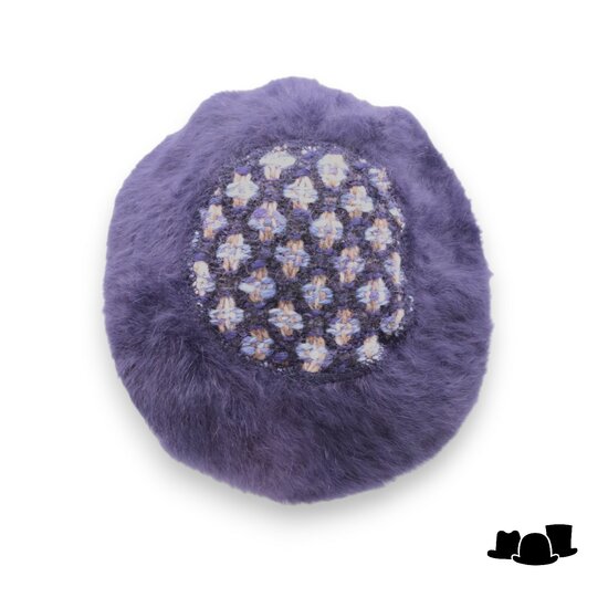 panizza baret angora wolmix donkerblauw