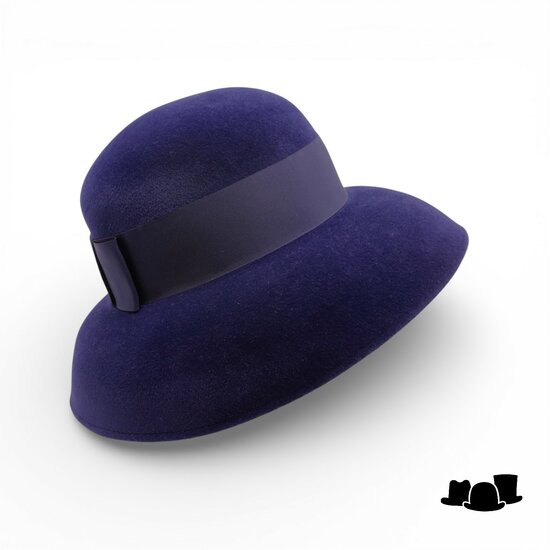 tesi gelegenheidshoed audrey haarvilt navy