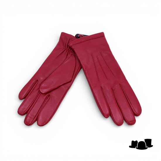 seeberger handschoenen gladleer warm rood