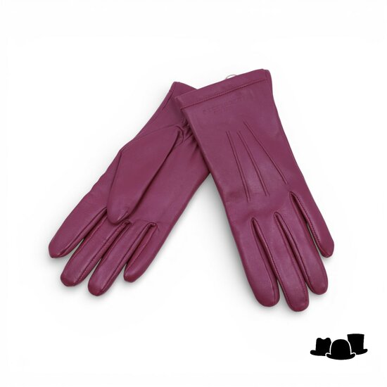 seeberger handschoenen gladleer bessen rood