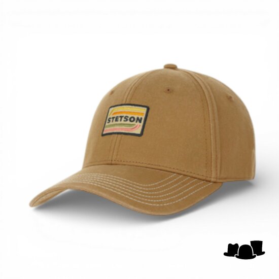 stetson cotton seventies baseball cap camel