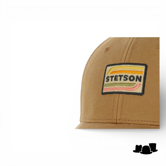 stetson cotton seventies baseball cap camel