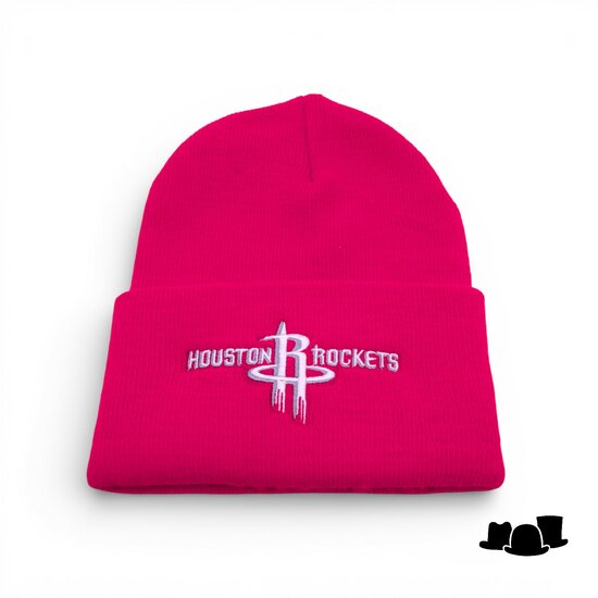 new era knitted beanie houston rockets red