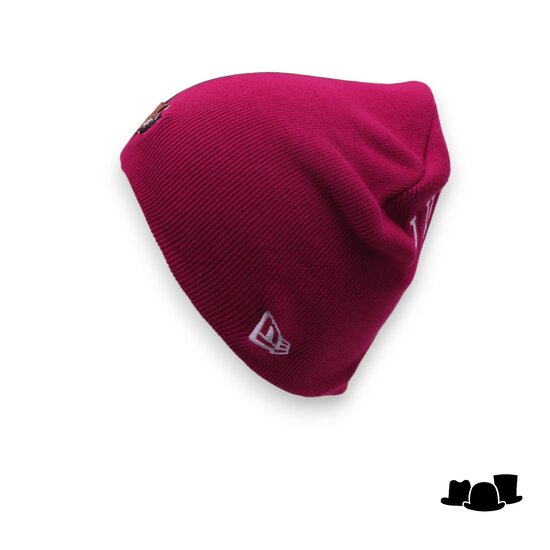 new era knitted beanie philadelphia 76ers allen iverson black and red