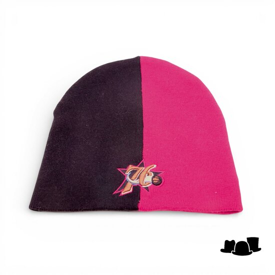 new era knitted beanie philadelphia 76ers allen iverson black and red
