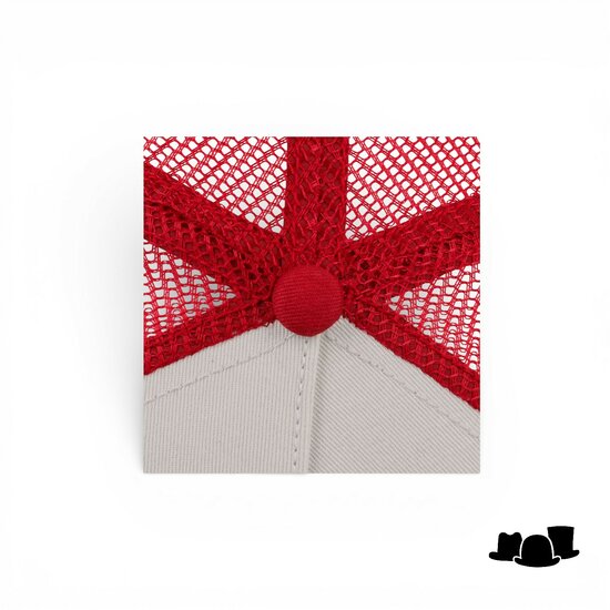 stetson trucker cap gasoline red and blue