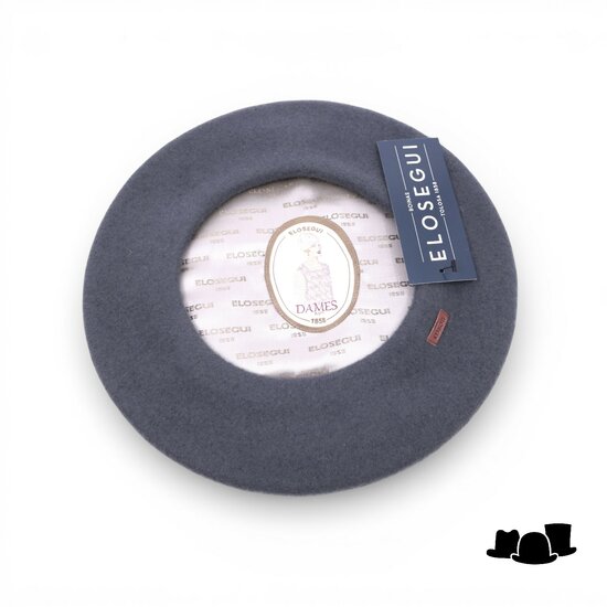 elosegui alpino baret model 12.5 merino wolvilt dark grey