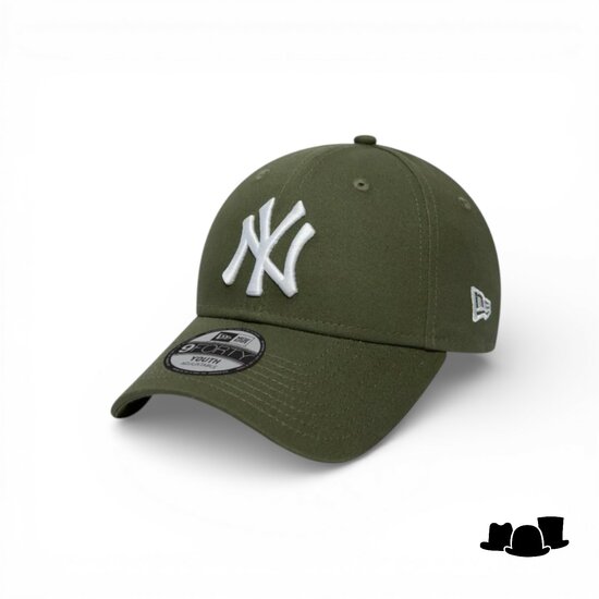 new era baseball child cap 9forty new york yankees olive white