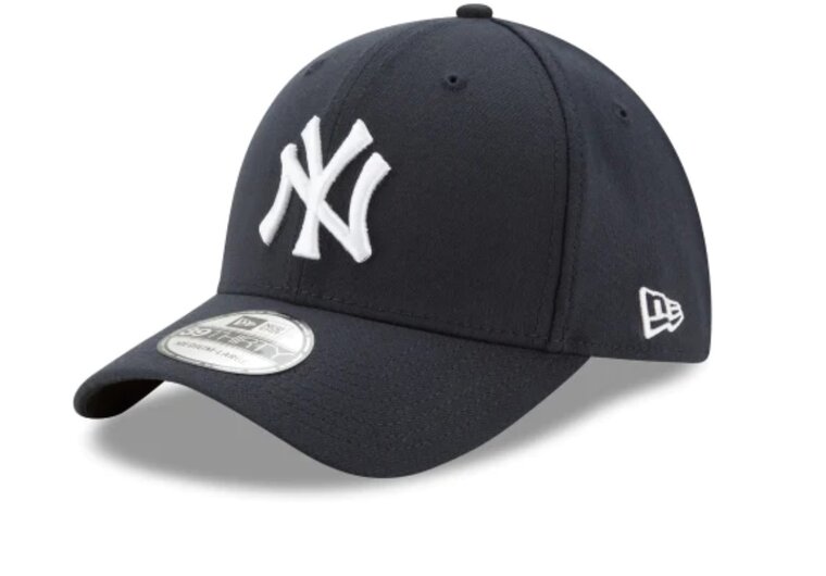 new era baseball cap 39thirty new york yankees navy white