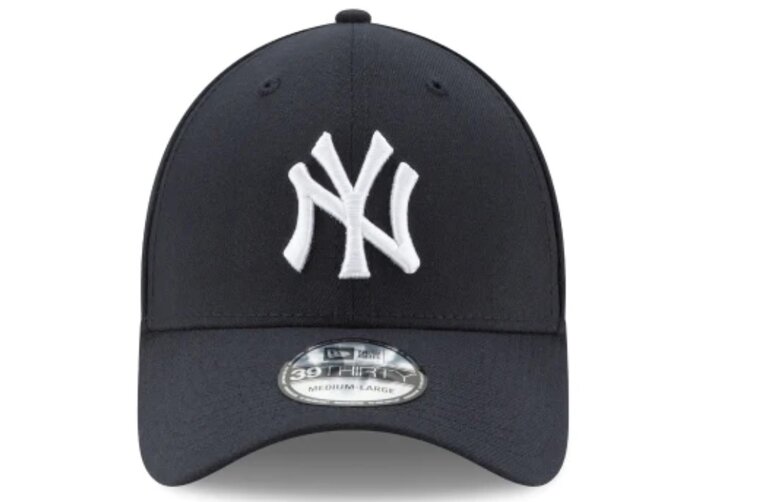 new era baseball cap 39thirty new york yankees navy white