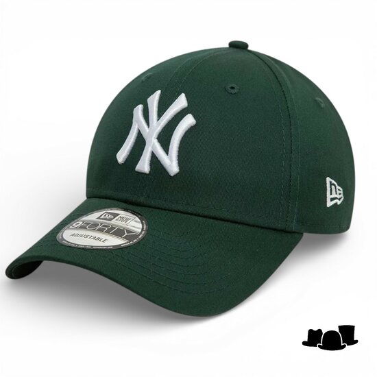 new era baseball cap 9forty new york yankees dark green