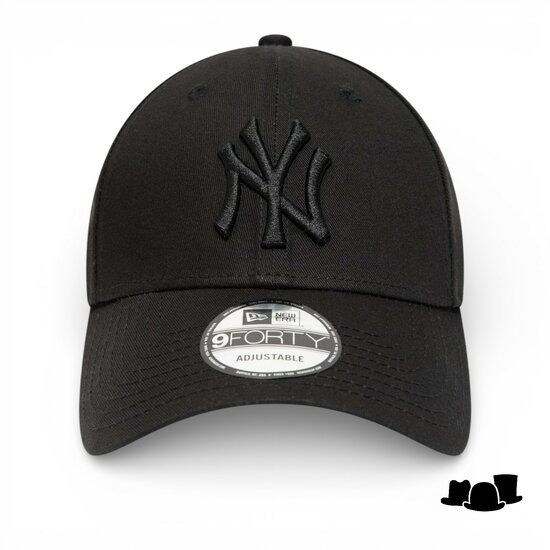 new era baseball cap 9forty new york yankees black black