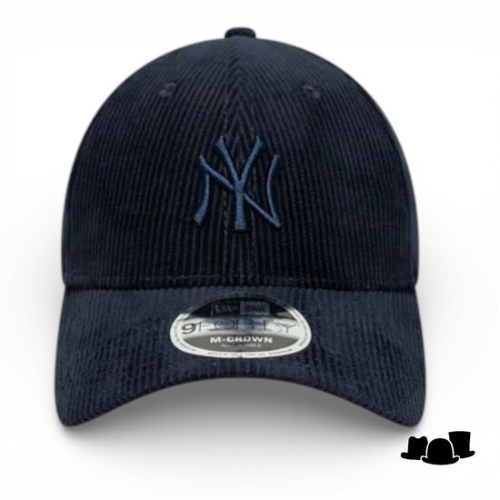 new era baseball cap 9forty cord new york yankees navy 
