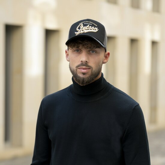 stetson trucker cap american heritage since 1865 grijs