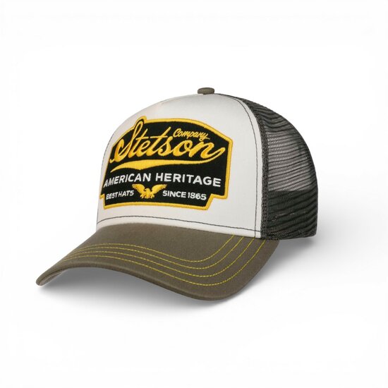 stetson trucker cap american heritage since 1865 grijs