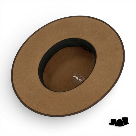 stetson open crown lannover wolvilt bruin