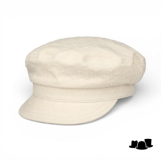 stetson schipperspet riders cap festival cotton ecru