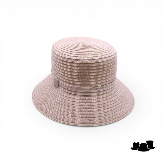 jos van dijck brede bucket hat viviana canapa champagne