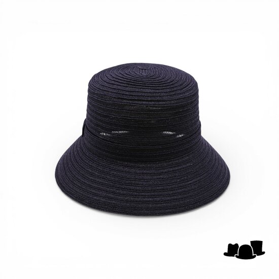 jos van dijck brede bucket hat viviana canapa zwart