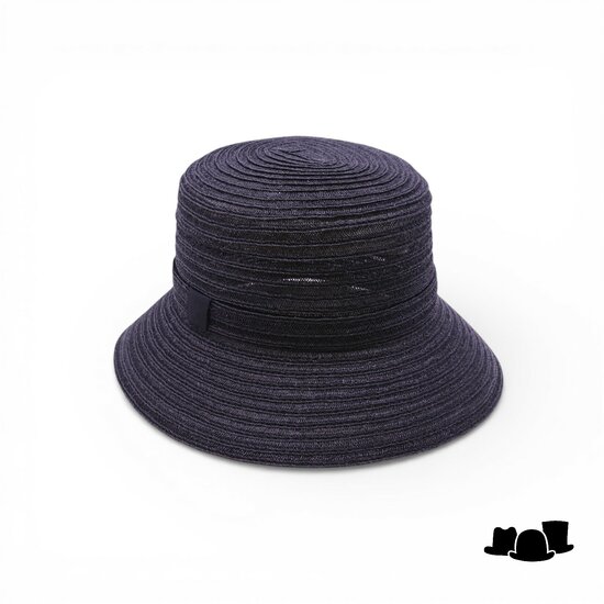 jos van dijck brede bucket hat viviana canapa zwart