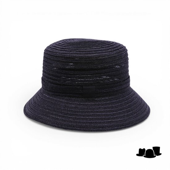 jos van dijck brede bucket hat viviana canapa zwart