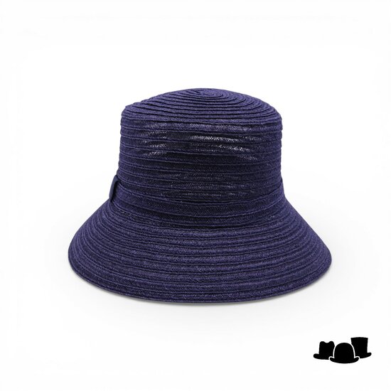 jos van dijck brede bucket hat viviana canapa donkerblauw