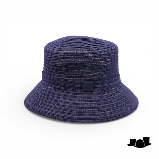 jos van dijck brede bucket hat viviana canapa donkerblauw