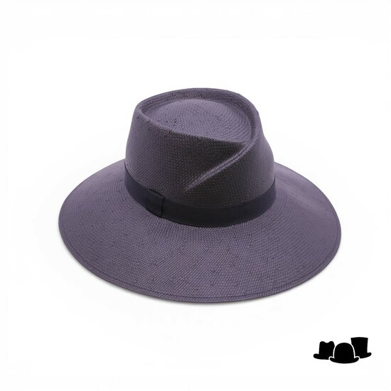 jos van dijck brede rand fedora vivien cellulose zwart