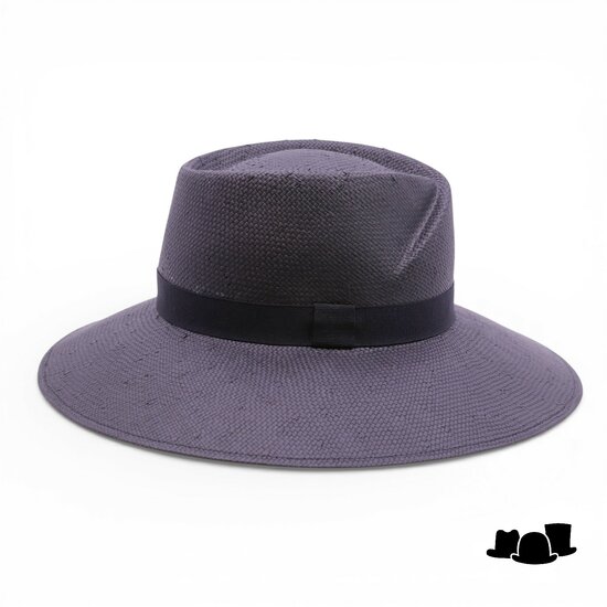 jos van dijck brede rand fedora vivien cellulose zwart