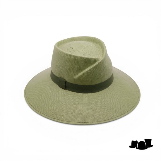 jos van dijck brede rand fedora vivien cellulose groen