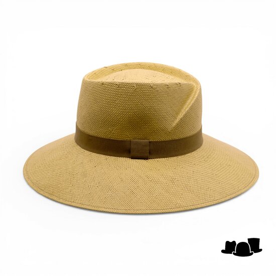 jos van dijck brede rand fedora vivien cellulose camel