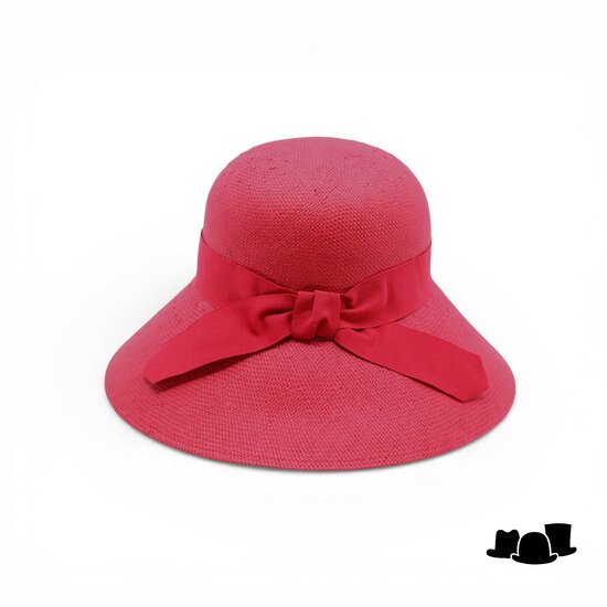 jos van dijck brede rand hoed viola cellulose rood