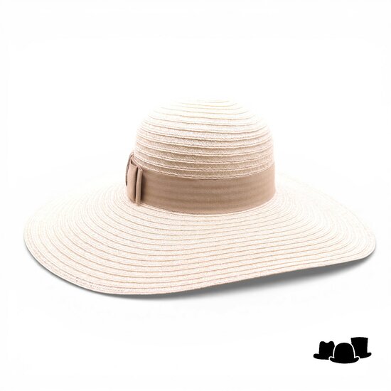 jos van dijck brede rand hoed vanessa canapa champagne